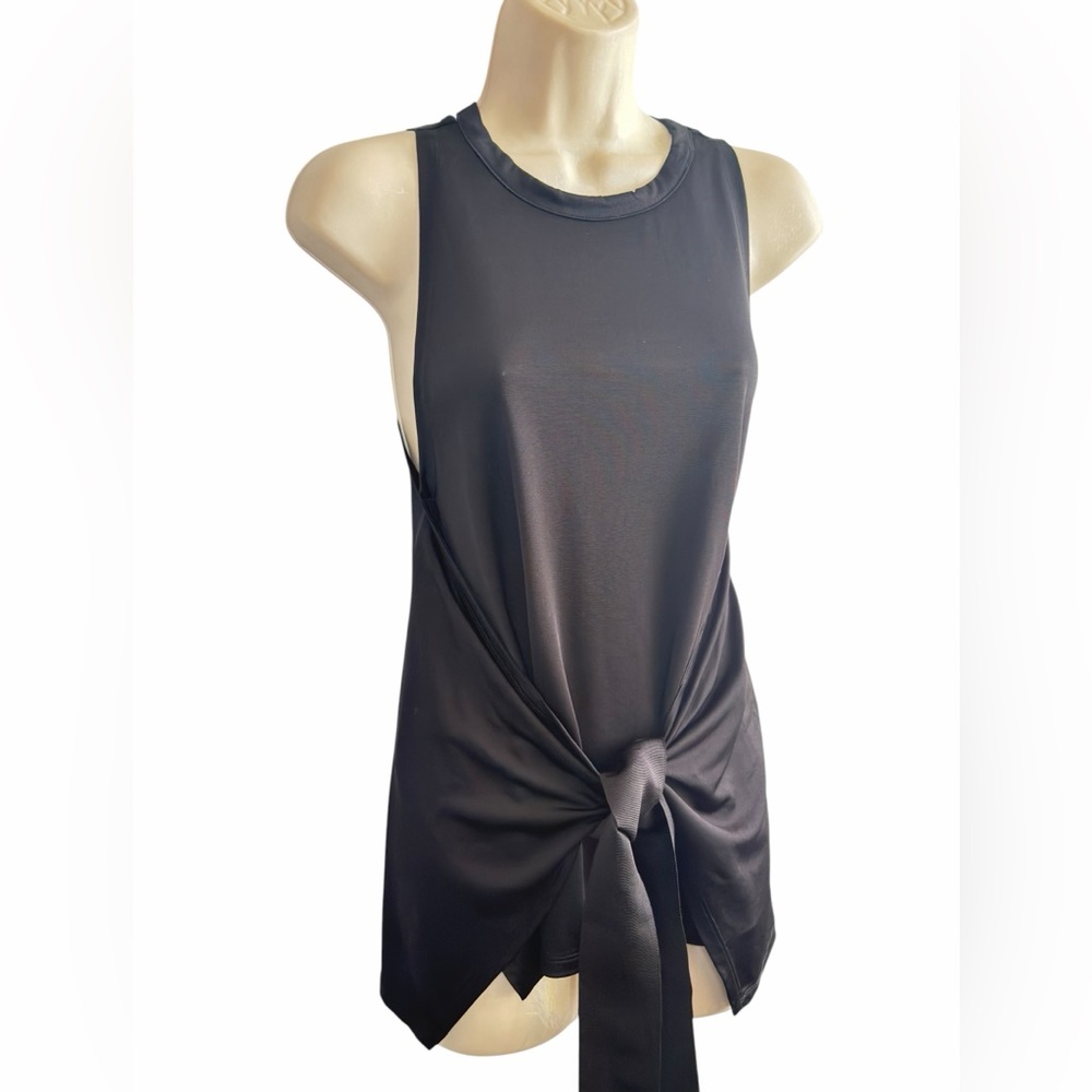 Ted Baker EVEAH 2 Black Halter Tunic Top Sleeveless Draped Asymmetric Blouse NEW - Picture 3 of 16